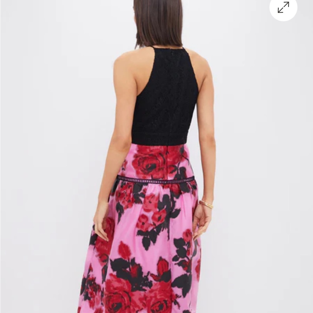 Tuckernuck Black and Pink Floral A-Line Skirt - Picture 3 of 10
